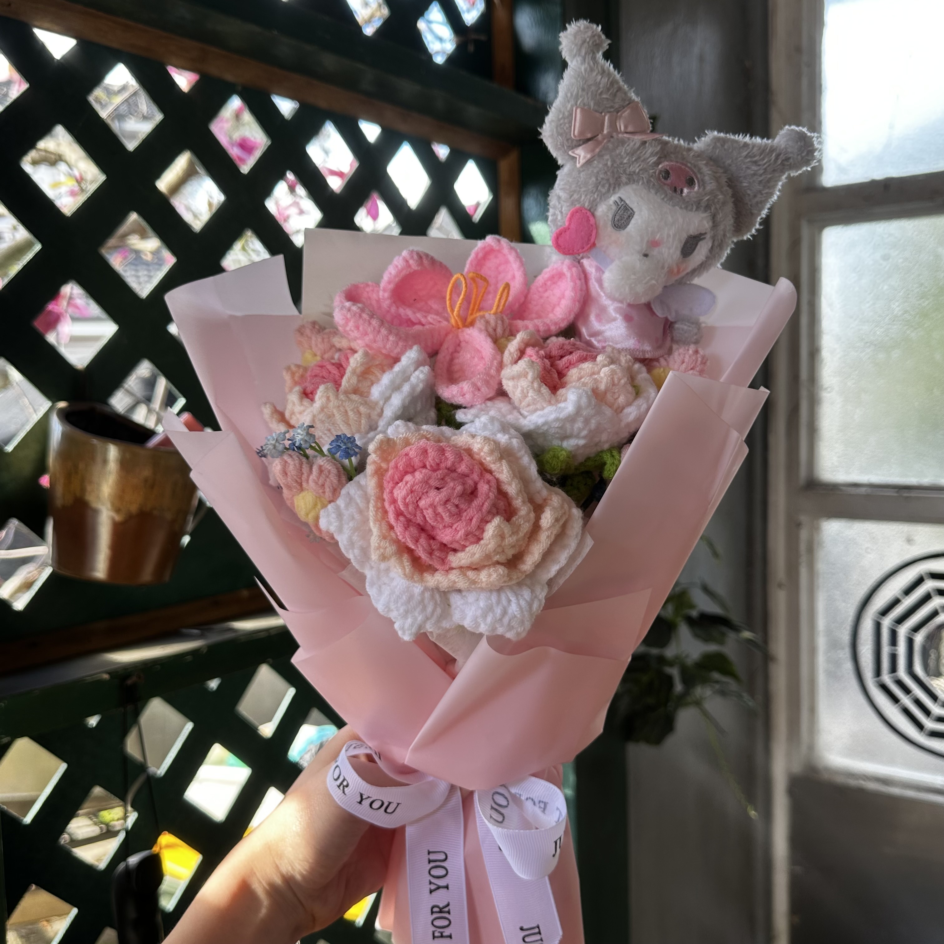 Large - Coral Kuromi Bouquet
