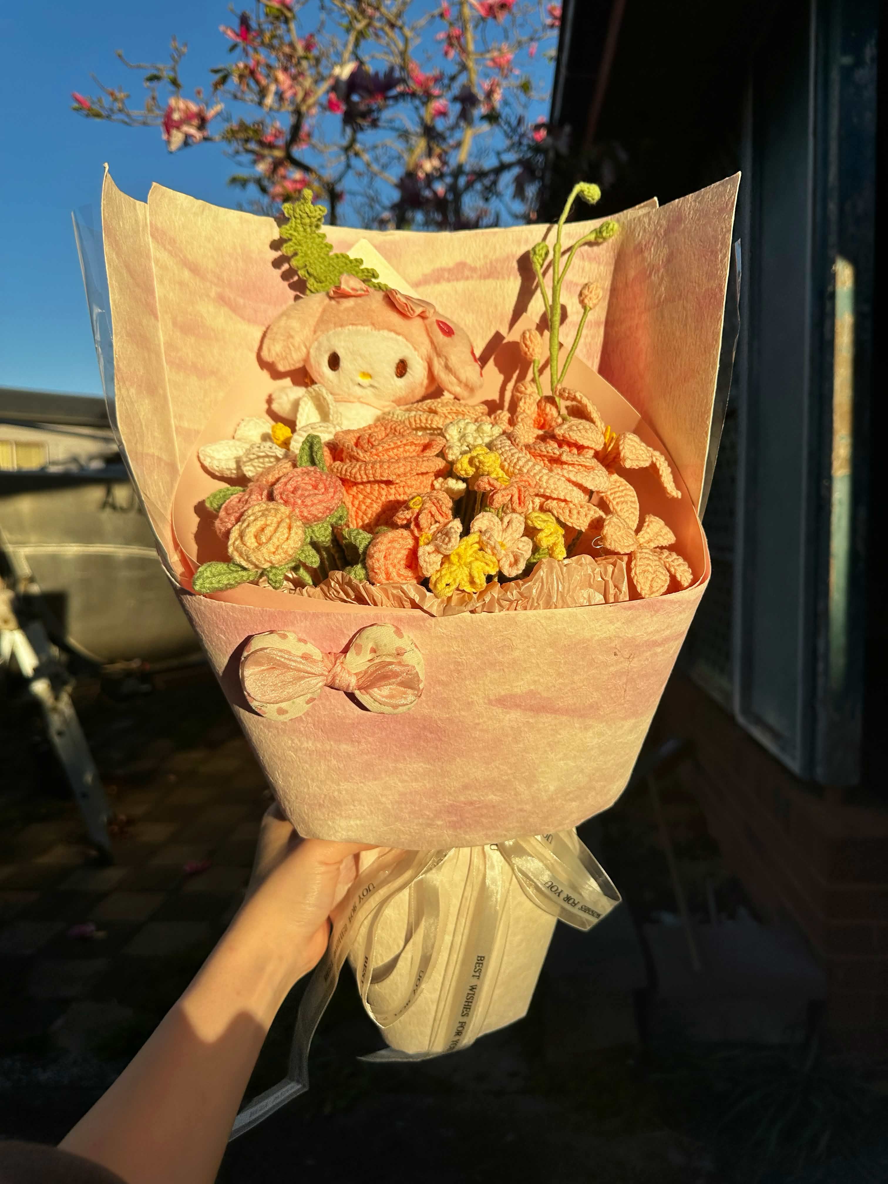 Large - Pink Sakura Melody Bouquet