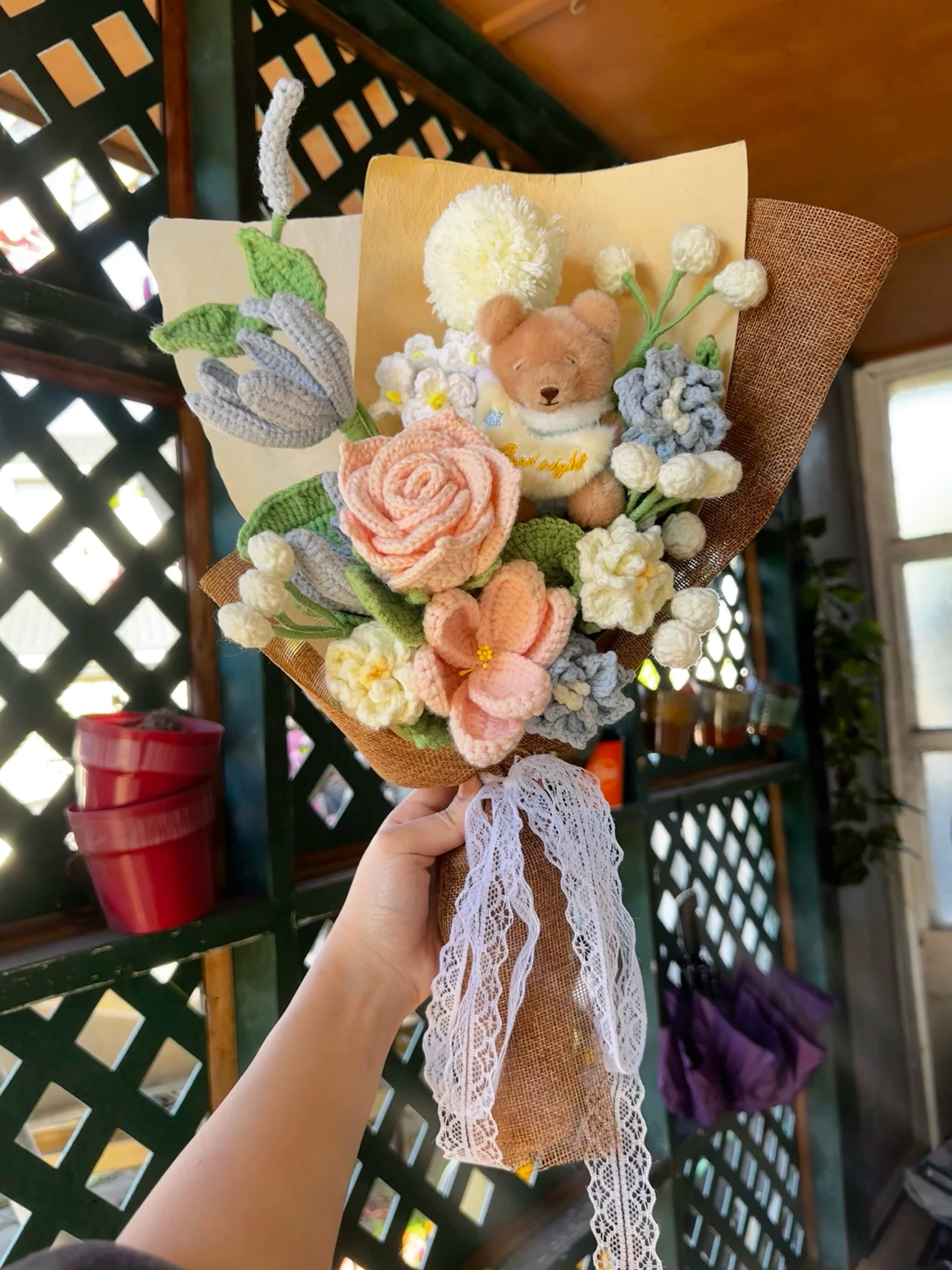 Medium -Sleepy Bear Bouquet